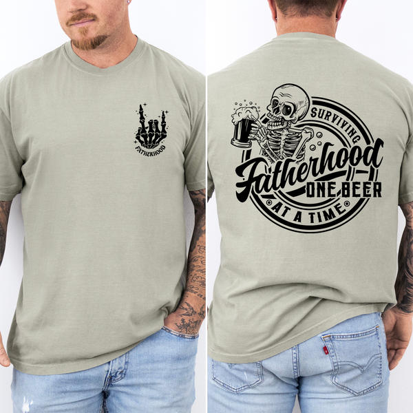 Fatherhood, One Beer At A Time Brother, Father's Day T-Shirt