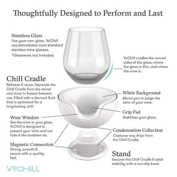 Stemless Wine Chiller - Quartz