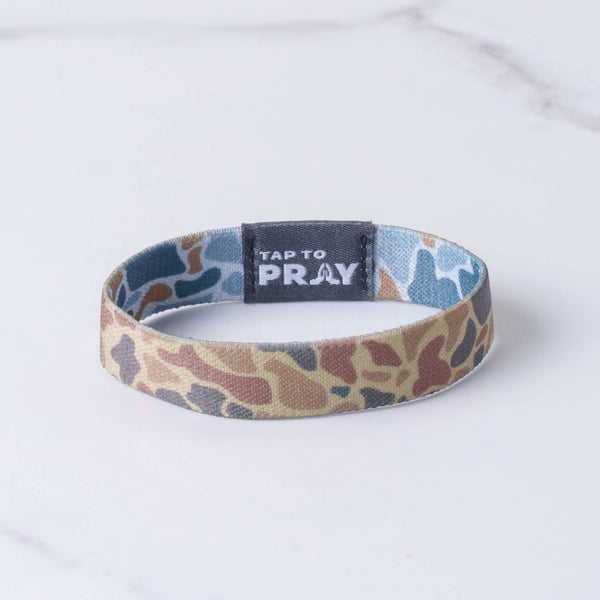 Tap To Pray™ Wristbands - River Rock Camo Sahara and Copper
