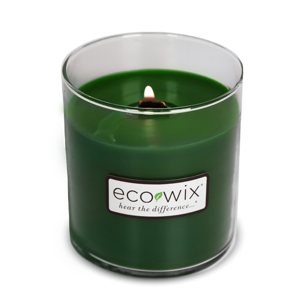 Ecowix Evergreen Scented Candle, Wooden Wick, 15oz