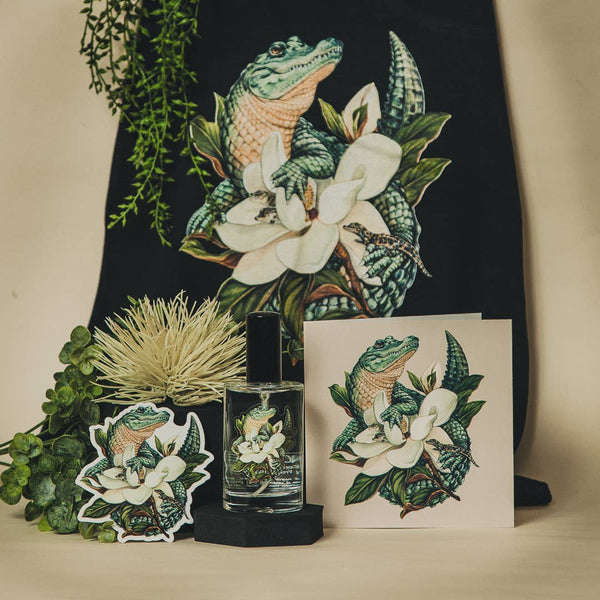 Alligator Magnolia Nest Sticker