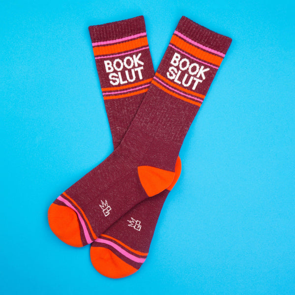 Book Slut Gym Crew Socks - Funny Gift for Book Lovers