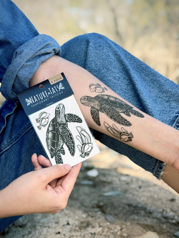 Sea Turtle Temporary Tattoo