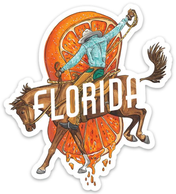 Florida Citrus Wrangler Sticker