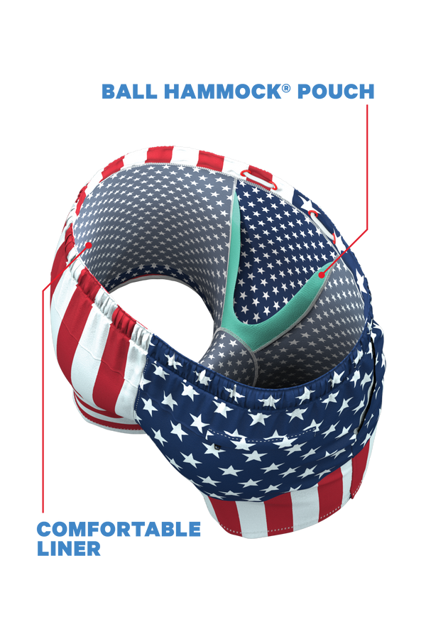 Ball Hammock® Pouch 5" Swim Trunks | The Reagans USA Flag