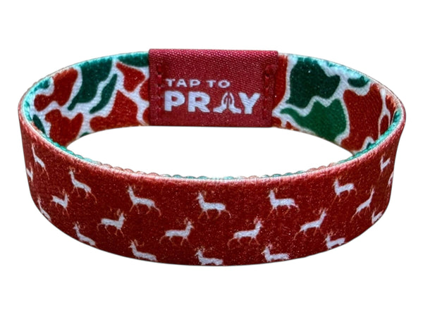 Tap To Pray™ Wristbands - Christmas Camo