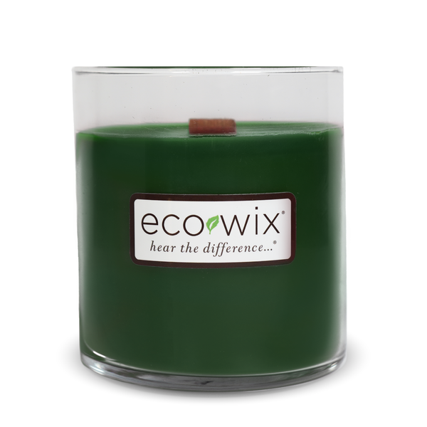 Ecowix Evergreen Scented Candle, Wooden Wick, 15oz