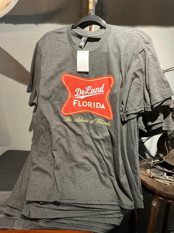 Vintage deland red banner shirt