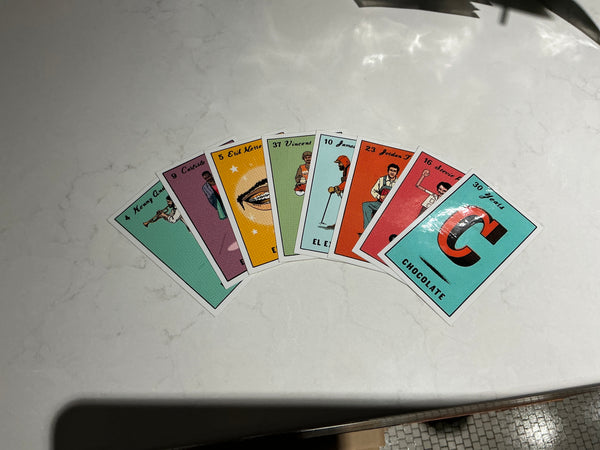 Choc loteria assorted sticker