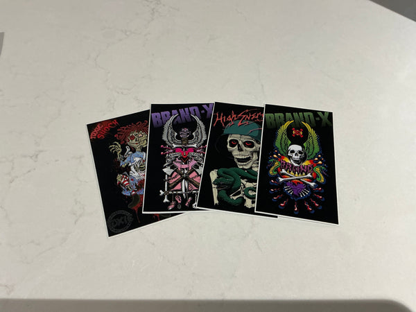 Brand X poster assorted sticker