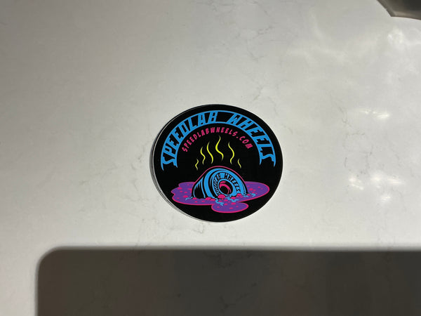 Speedlab wheels melting wheel sticker