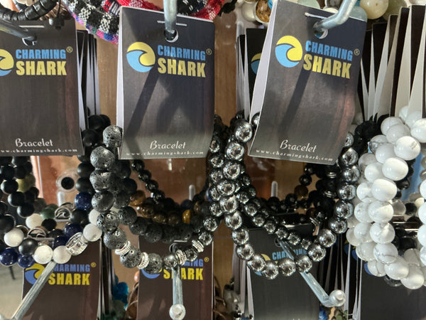 Charming Shark Hematite Bracelet J-2079