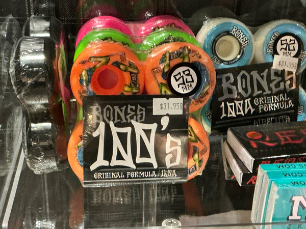 Bones 100s OG formula neanderthal orange V4 wide 53 mm 100 a