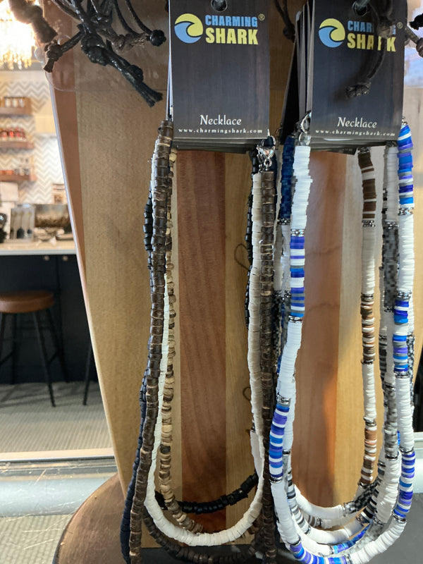 Charming Shark Coco Bead Necklace J-2477