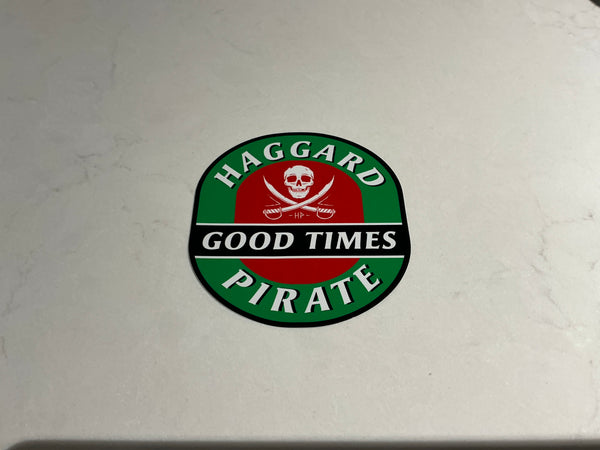 Haggard Pirate Good Times Sticker