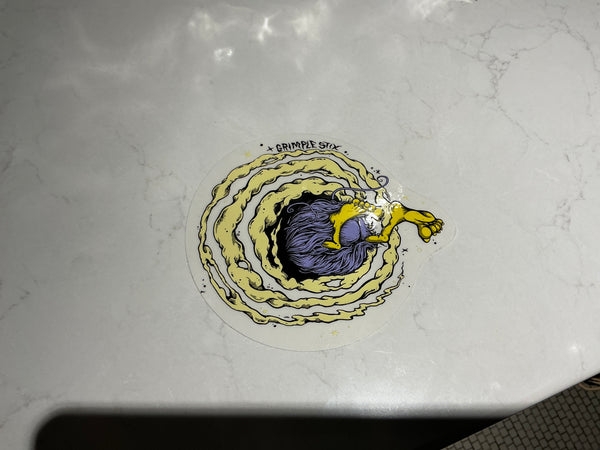 Grimple stix sticker large