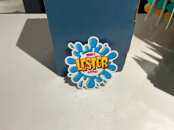 Brand X Lester kasa sticker