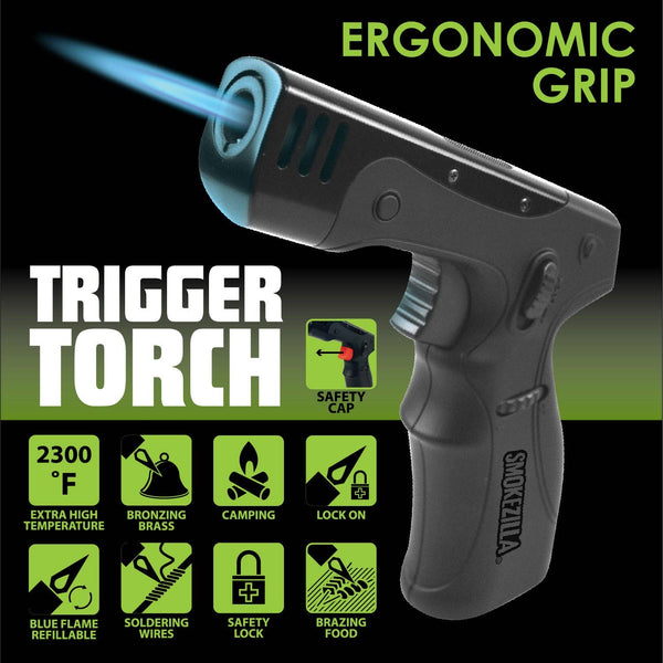 Smokezilla Magnum Trigger Torch Lighter - 6/Display