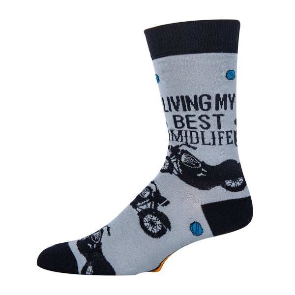 MidLife | Men's Funny Cotton Crew Socks