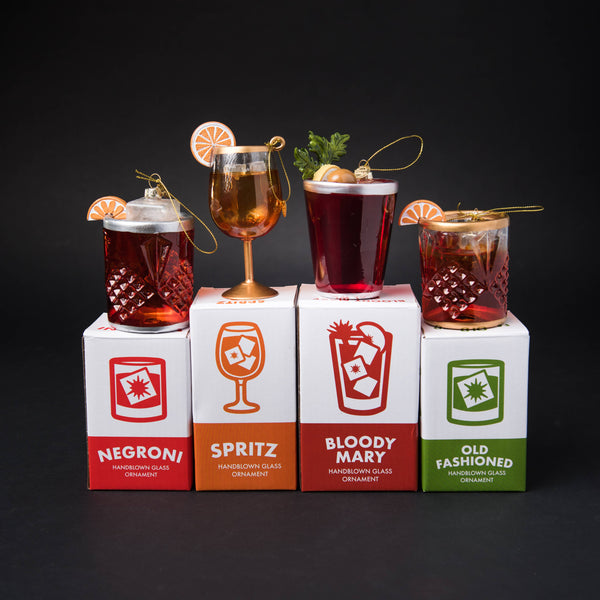 Old Fashioned Cocktail Holiday Ornament Christmas Decor