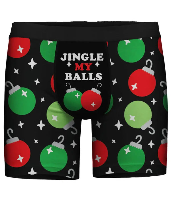 Jingle My Balls Boxer Briefs - Men's Funny Christmas Boxers