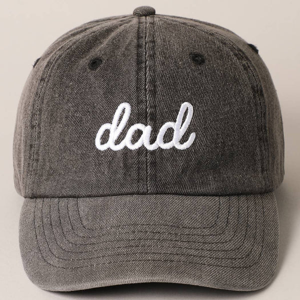 Dad Text Embroidered Father's Day Baseball Cap