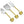 Gold Palm Trees & Stainless Cheese Set, Set of 3