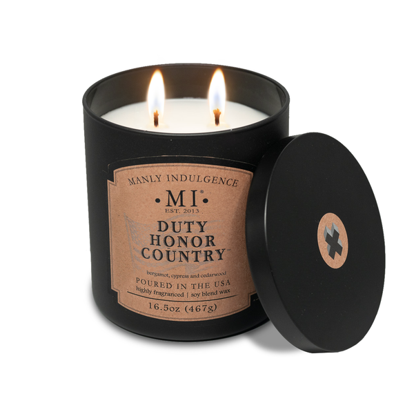 Manly Indulgence Classic+ Duty Honor Country, 2 Wick, 16.5oz
