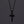 Medium Black Cross Necklace for Men