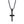 SMALL BLACK CROSS NECKLACE FOR MEN