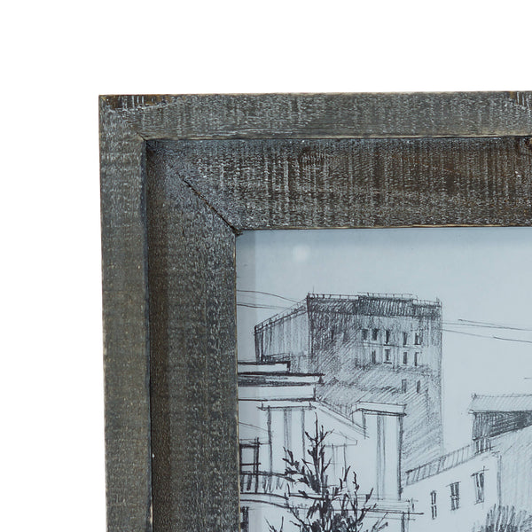 SALE VIP Wood 14.5 in. Gray 8x10 Photo Frame Vintage