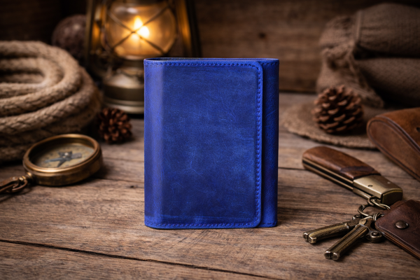 Leather Wallet for Men Handcrafted Distressed Trifold Wallet