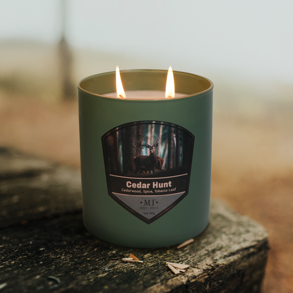Cedar Hunt, Adventure by Manly Indulgence, 16oz, 2-Wick