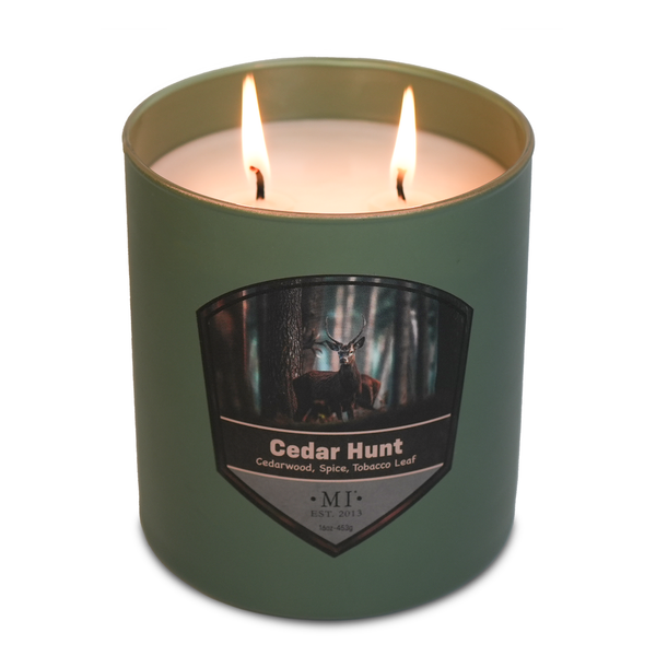 Cedar Hunt, Adventure by Manly Indulgence, 16oz, 2-Wick