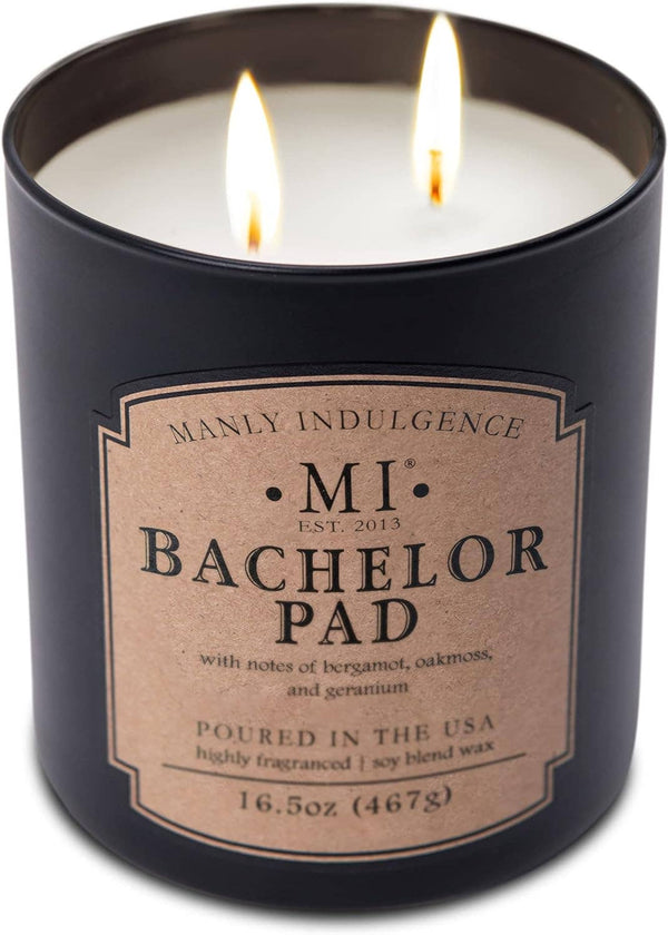 Bachelor Pad 2-Wick Scented Candle, Soy Blend Wax, 16.5oz