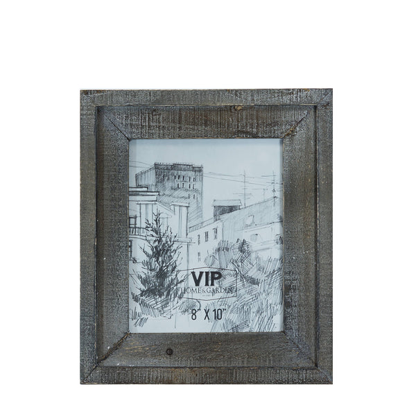 SALE VIP Wood 14.5 in. Gray 8x10 Photo Frame Vintage