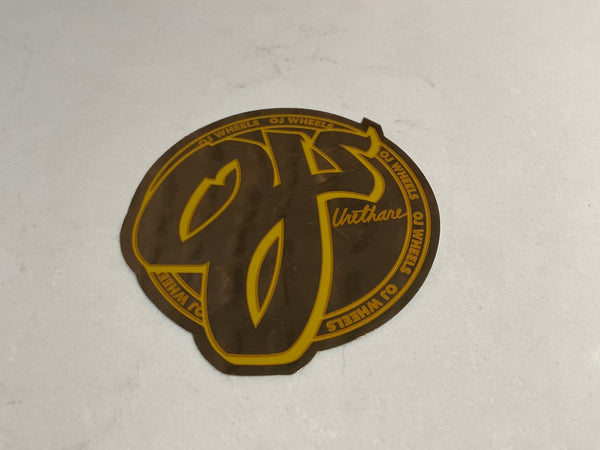 OJ Wheels gold sticker