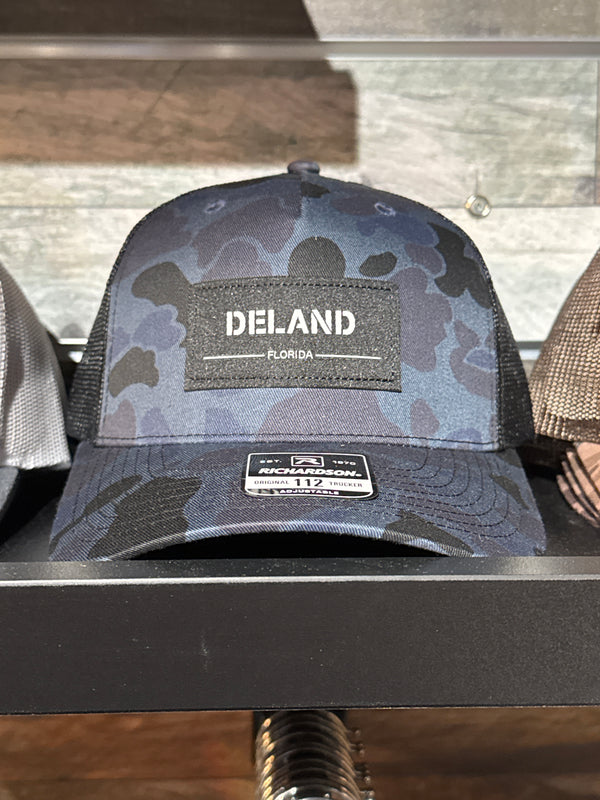 Vintage Deland admiral, camo blue and black