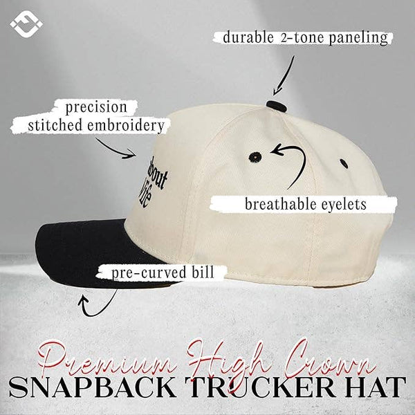 Two Tone Cap - Sorry About My Wife - Black/Beige