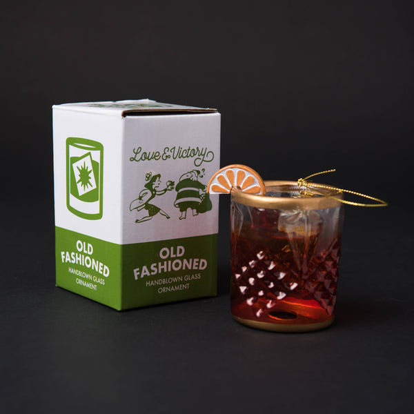 Old Fashioned Cocktail Holiday Ornament Christmas Decor