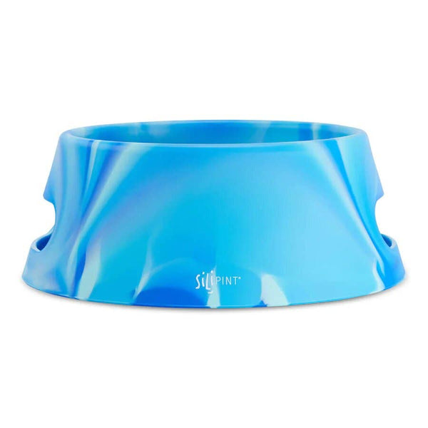 Aqua-Fur 1-Liter Silicone Dog Bowl - Arctic Sky