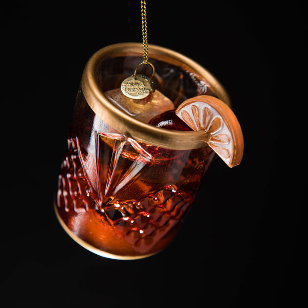 Old Fashioned Cocktail Holiday Ornament Christmas Decor