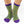 Women's Stripe Snuggle Socks   Purple/Yellow/Green   One Size