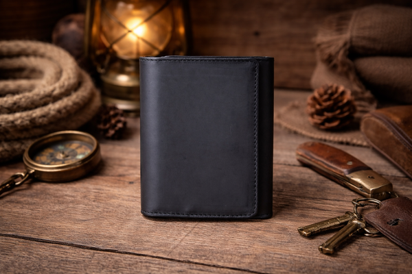 Leather Wallet for Men Handcrafted Distressed Trifold Wallet