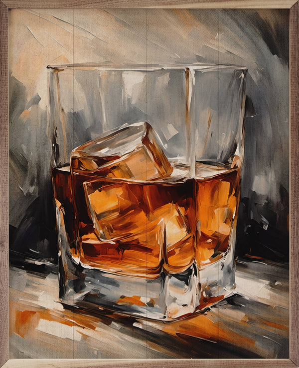 Whiskey Glass Painting