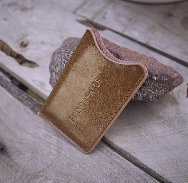Genuine Leather Pouch - For The Sandalwood Switchblade Comb