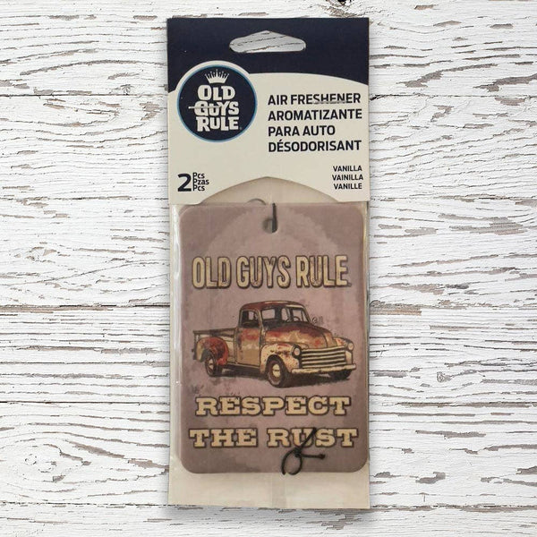 Old guys rule Respect The Rust Air Fresheners (2-Pack)