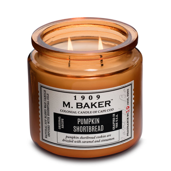 M Baker Pumpkin Shortbread, 2 Wick, 14oz