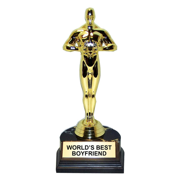 Trophy - World's Best Boyfriend - Gold - (7 inches)