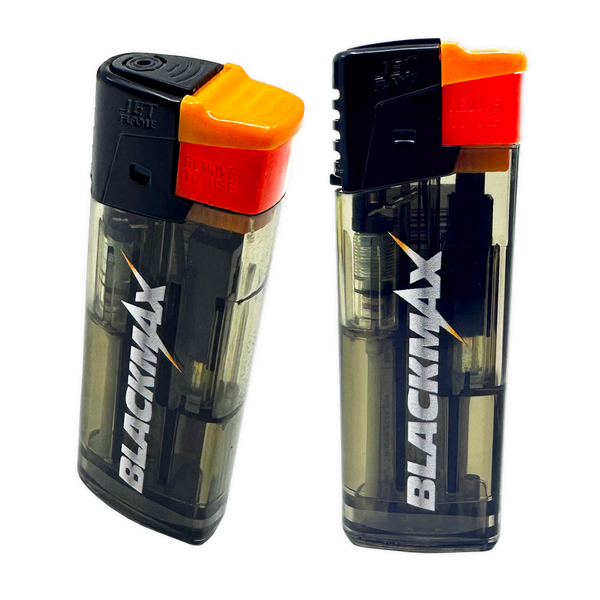 Black Max Jet Flame Lighter Bulk Pack - 25/Display